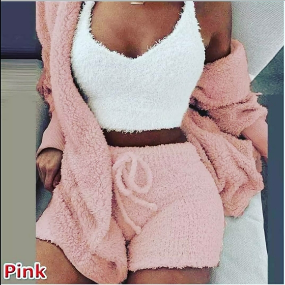 Other - Women's Winter Plush Home Wear Casual 3-Piece Pajamas